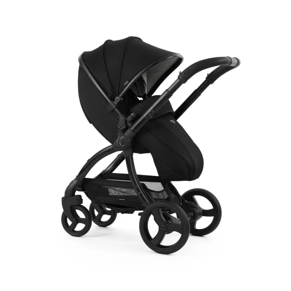 Egg3® Panther Black Luxury Stroller Bundle - 8 Piece Bundle