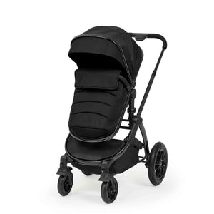 Ickle Bubba Stomp Luxe Elements Edition 16 Piece Travel System with Nimbus i-Size Car Seat & Radial i-Size Plus Spin Car Seat – Raven Black