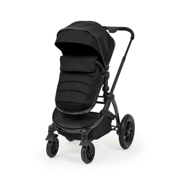 Ickle Bubba Stomp Luxe Elements Edition 16 Piece Travel System with Nimbus i-Size Car Seat & Radial i-Size Plus Spin Car Seat – Raven Black