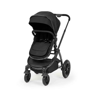 Ickle Bubba Stomp Luxe Elements Edition 16 Piece Travel System with Nimbus i-Size Car Seat & Radial i-Size Plus Spin Car Seat – Raven Black