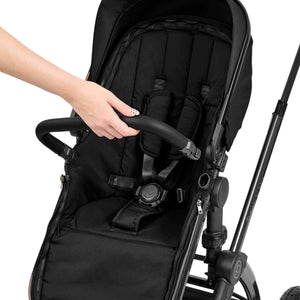 Ickle Bubba Stomp Luxe Elements Edition 16 Piece Travel System with Nimbus i-Size Car Seat & Radial i-Size Plus Spin Car Seat – Raven Black