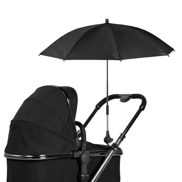 Ickle Bubba Stomp Luxe Elements Edition 16 Piece Travel System with Nimbus i-Size Car Seat & Radial i-Size Plus Spin Car Seat – Raven Black