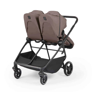 Ickle Bubba Altair Growing Families Double Stroller With Carrycot - Mink