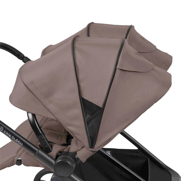 Ickle Bubba Altair Growing Families Double Stroller With Carrycot - Mink