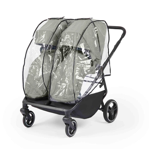 Ickle Bubba Altair Growing Families Double Stroller With Carrycot - Laurel Green