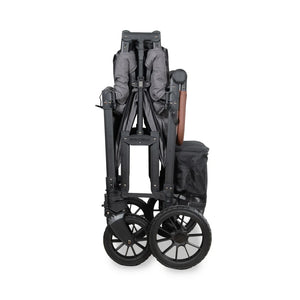 WonderFold W4 Luxe Pro Quad Stroller Wagon – Charcoal Grey - 4 Seater
