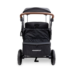 WonderFold L4 Quad Stroller Wagon Black | 4 Seater