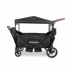 WonderFold X2R Push & Pull Double Stroller Wagon – Stealth Black – 2 Seater