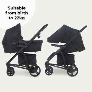 My Babiie MB200i Travel System With Isofix Base - Black