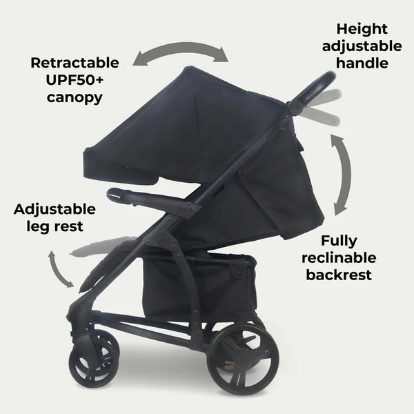 My Babiie MB200i Travel System With Isofix Base - Black