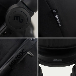My Babiie MB200i Travel System With Isofix Base - Black