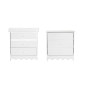 Bebe & Beyond Dancer 3 Piece Nursery Furniture Set - White