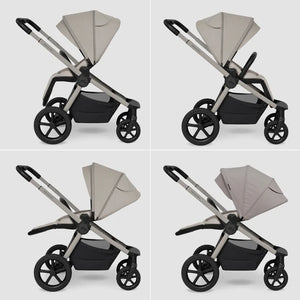 My Babiie MB450 ARC 3-in-1 Travel System + ISOFIX Base – Champagne Taupe
