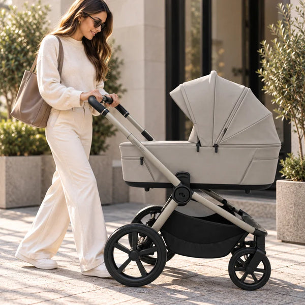 My Babiie MB450 ARC 3-in-1 Travel System + ISOFIX Base – Champagne Taupe