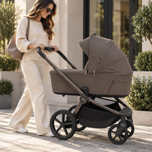 My Babiie MB450 ARC 3-in-1 Travel System + Spin ISOFIX Base – Mocha Atelier