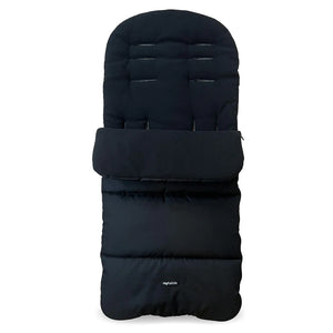 My babiie universal footmuff black quilted baby stroller footmuff with soft padded design and subtle stitching details