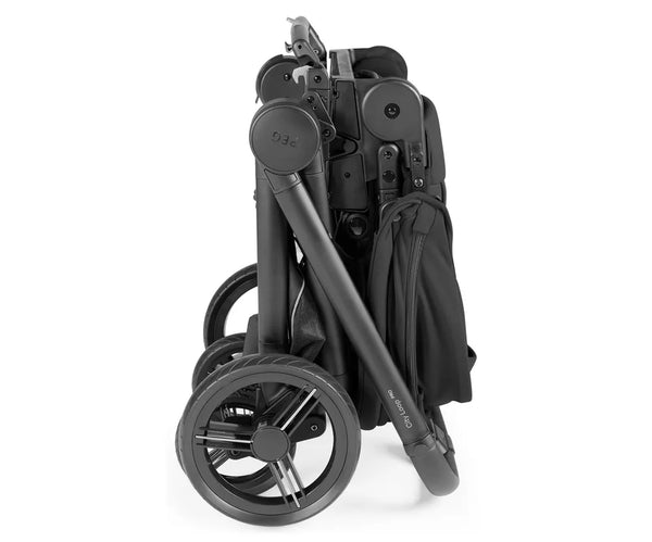 Black peg perego city loop pro stroller with sleek modern design and durable wheels for urban use