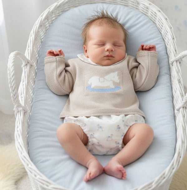 Beige Rocking Horse Jumper & Jam Pants