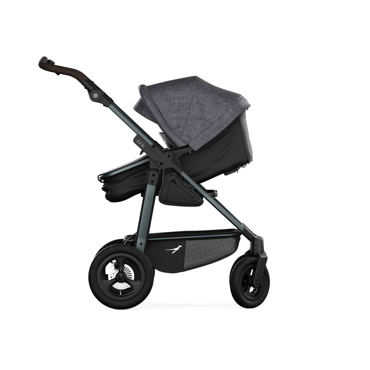 TFK Mono4 Premium Black Ultimate Bundle with Footmuff, Changing Bag, Rocker & Accessories.