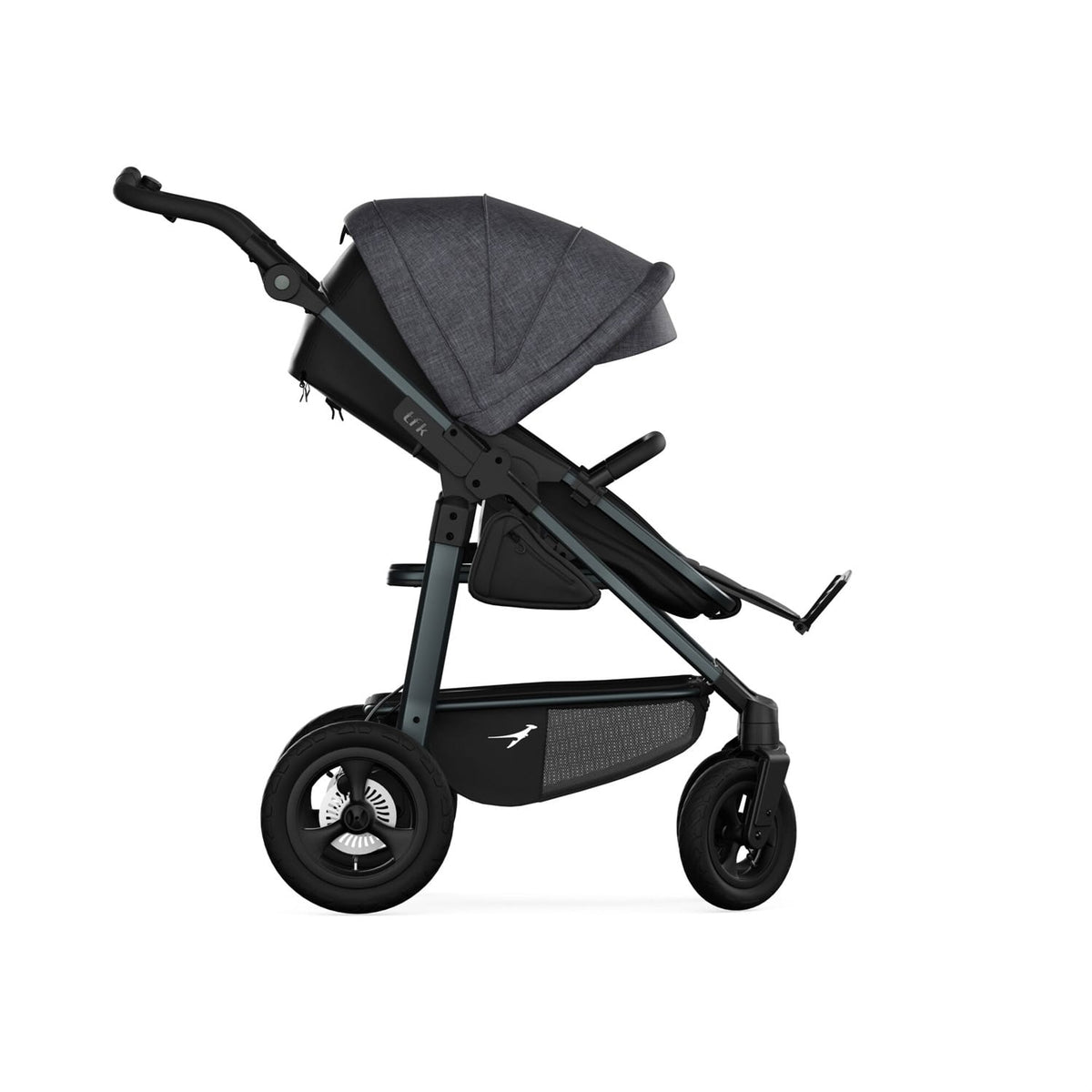 TFK Mono4 Premium Black Ultimate Bundle with Footmuff, Changing Bag, Rocker & Accessories.