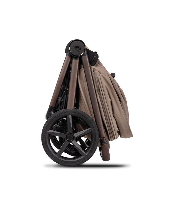 Venicci upline 3 travel system brown stroller with black wheels sleek modern design 3 in 1 comfort bundle