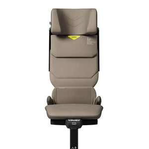 Axkid Up Driftwood Beige Bundle With Footrest – High Back Booster Seat (4–12 Years, 100–150 cm)