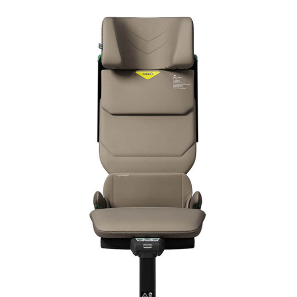 Axkid Up Driftwood Beige Bundle With Footrest – High Back Booster Seat (4–12 Years, 100–150 cm)