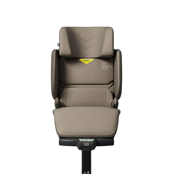 Axkid Up Driftwood Beige Bundle With Footrest – High Back Booster Seat (4–12 Years, 100–150 cm)