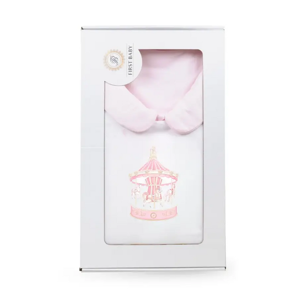 Baby First Baby Nest – Carousel Theme Pink