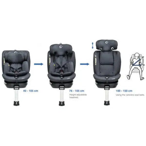 Bebecar Radios Car Seat i-Size upto 150cm - Grey Bebecar
