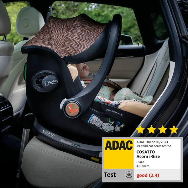 Cosatto Acorn 2 i-Size 0+ Car Seat –Meadow | Infant Carrier Cosatto