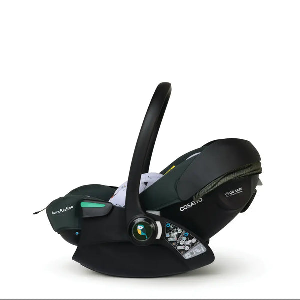 Cosatto Acorn Recline i-Size 0+ Car Seat – Bureau | Reclining Infant Seat from Birth (40–87cm)