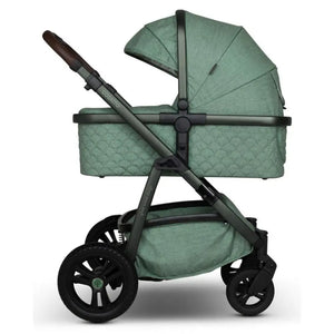 Cosatto Wow 3 Rotate Bundle – Meadow | Travel System with Carrycot + Acorn 2 i-Size Car Seat & Rotating Base General Cosatto