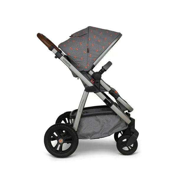 Cosatto Wow 3 Rotate & Recline Cozy Bundle Foxling – Travel System with Carrycot, Acorn Recline i-Size Car Seat & Rotating Base Cosatto