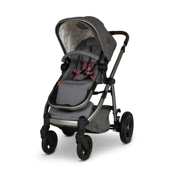 Cosatto Wow 3 Rotate & Recline Cozy Bundle Foxling – Travel System with Carrycot, Acorn Recline i-Size Car Seat & Rotating Base Cosatto