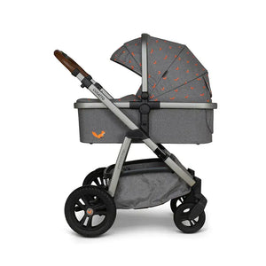 Cosatto Wow 3 Rotate & Recline Cozy Bundle Foxling – Travel System with Carrycot, Acorn Recline i-Size Car Seat & Rotating Base Cosatto