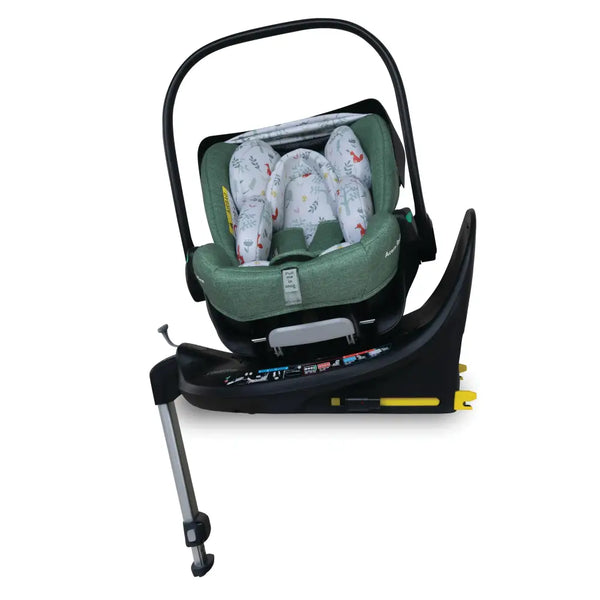 Cosatto Wow 3 Rotate & Recline Cozy Bundle Meadow – Travel System with Carrycot, Acorn Recline i-Size Car Seat & Rotating Base Cosatto
