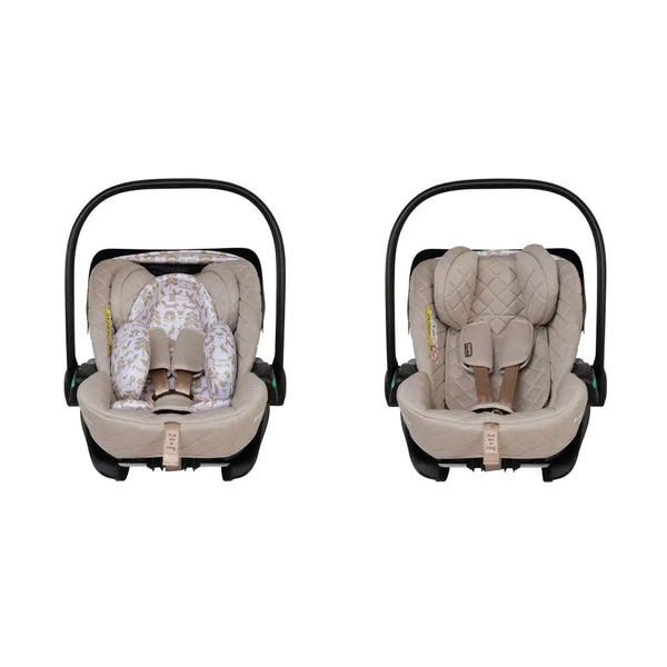 Cosatto Wow 3 Rotate & Recline Cozy Bundle Whisper – Travel System with Carrycot, Acorn Recline i-Size Car Seat & Rotating Base Cosatto
