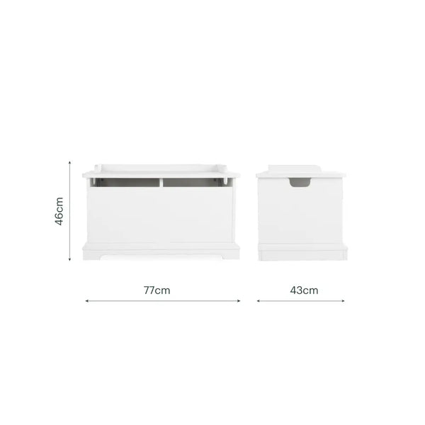 Cuddle Co Beaumont Storage Box - White