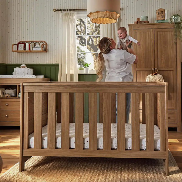 Cuddle Co Burford Oak Cot Bed