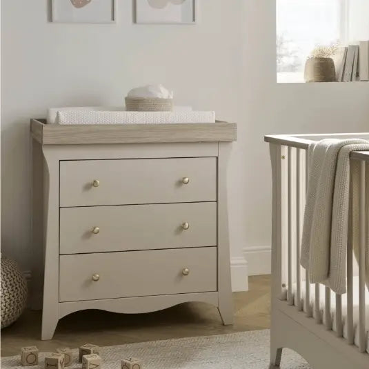 Cuddle Co Clara 3 Drawer Dresser Changer - Cashmere & Ash General Cuddle Co