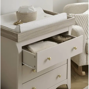 Cuddle Co Clara 3 Drawer Dresser Changer - Cashmere & Ash General Cuddle Co
