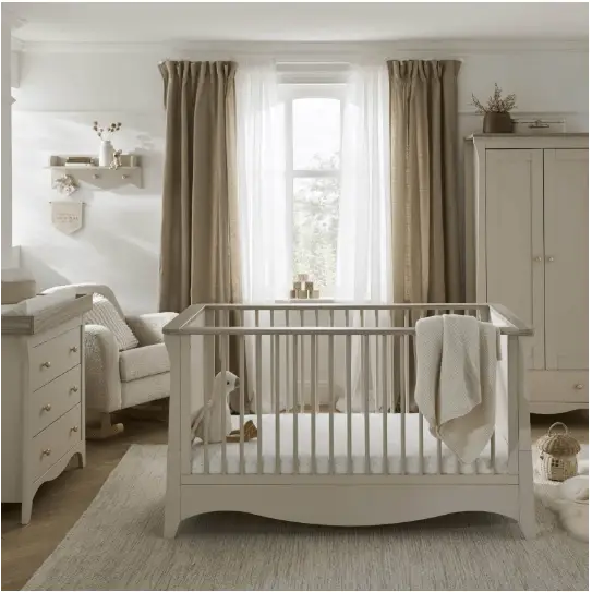 Cuddle Co Clara 3 Piece Nursery Furniture Set - Cashmere and Ash  Cuddle Co   
