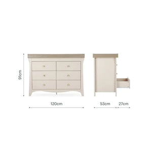 Cuddle Co Clara Cashmere Luxe 3 Piece Nursery Furniture Set