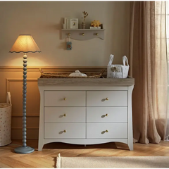 Cuddle Co Clara Luxe Cashmere 6 Drawer Dresser Changer