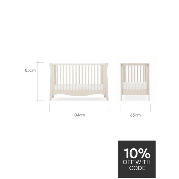 Cuddle Co Clara Mini Cot Bed - Cashmere General Cuddle Co