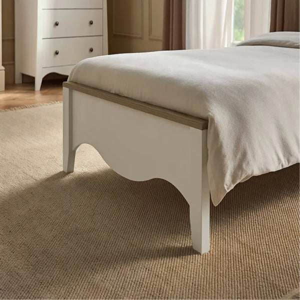 Cuddle Co Clara White & Ash Single Bed