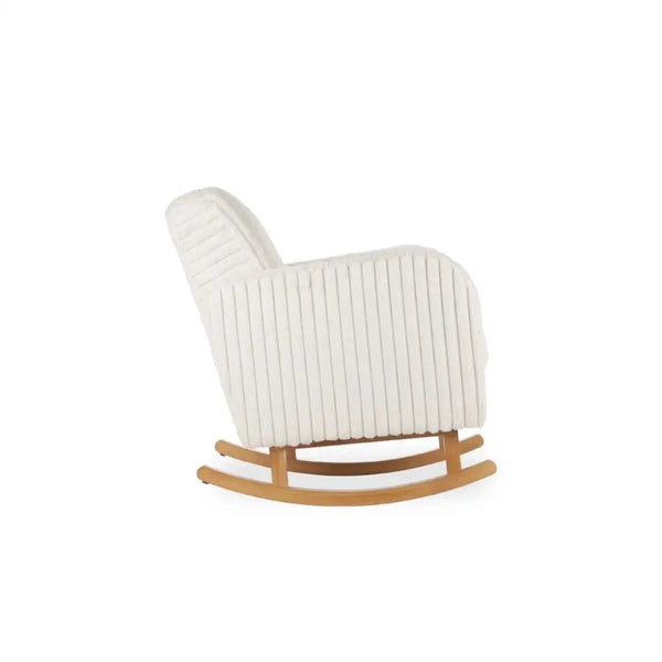 Cuddle Co Etta Faux Fur Nursing Chair - Cream Cuddle Co