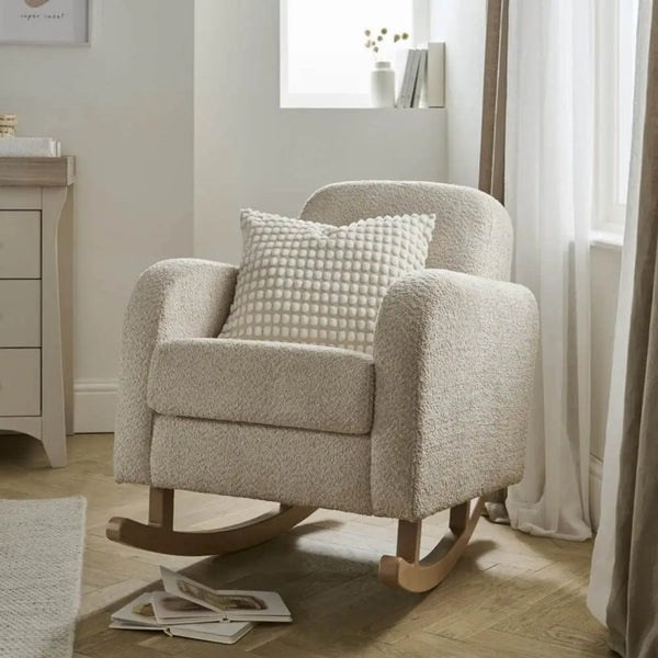 Cuddle Co Etta Nursing Chair - Boucle Off White  Cuddle Co   