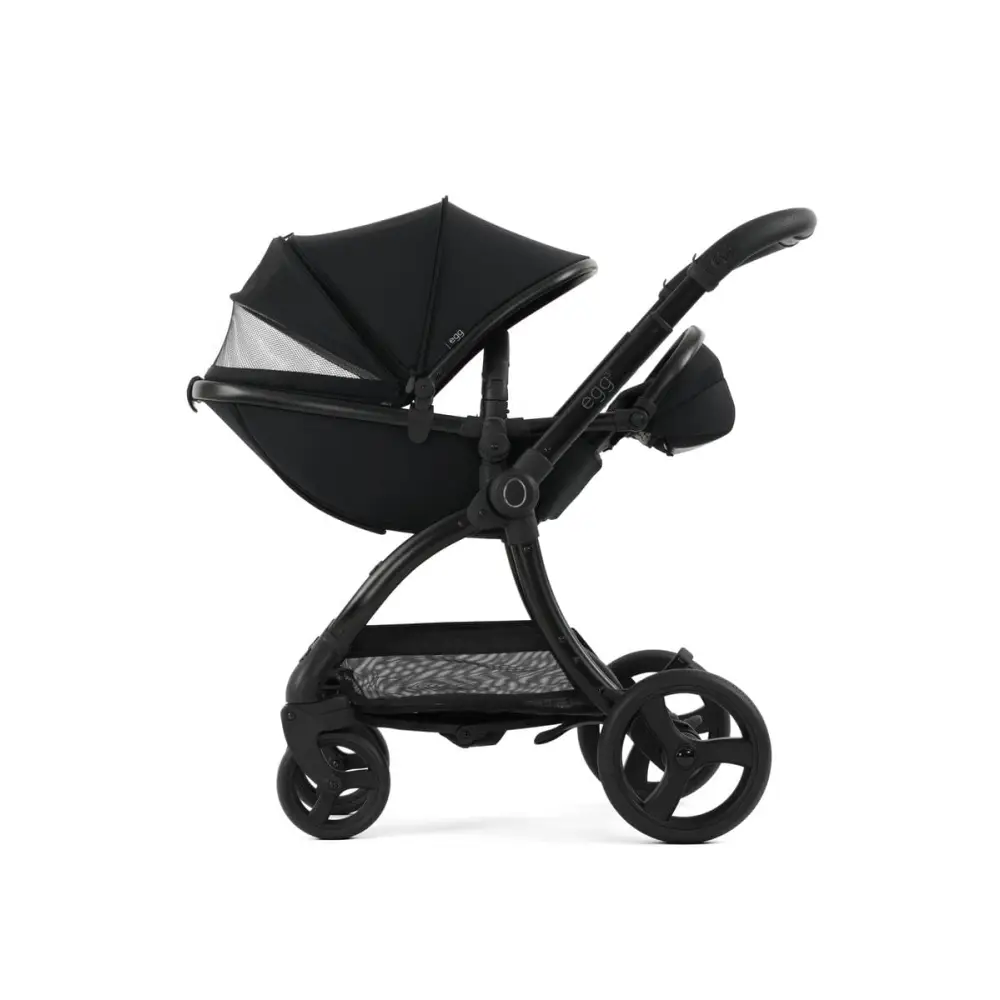 Egg3® Panther Black Luxury Stroller Bundle - 8 Piece Bundle Egg